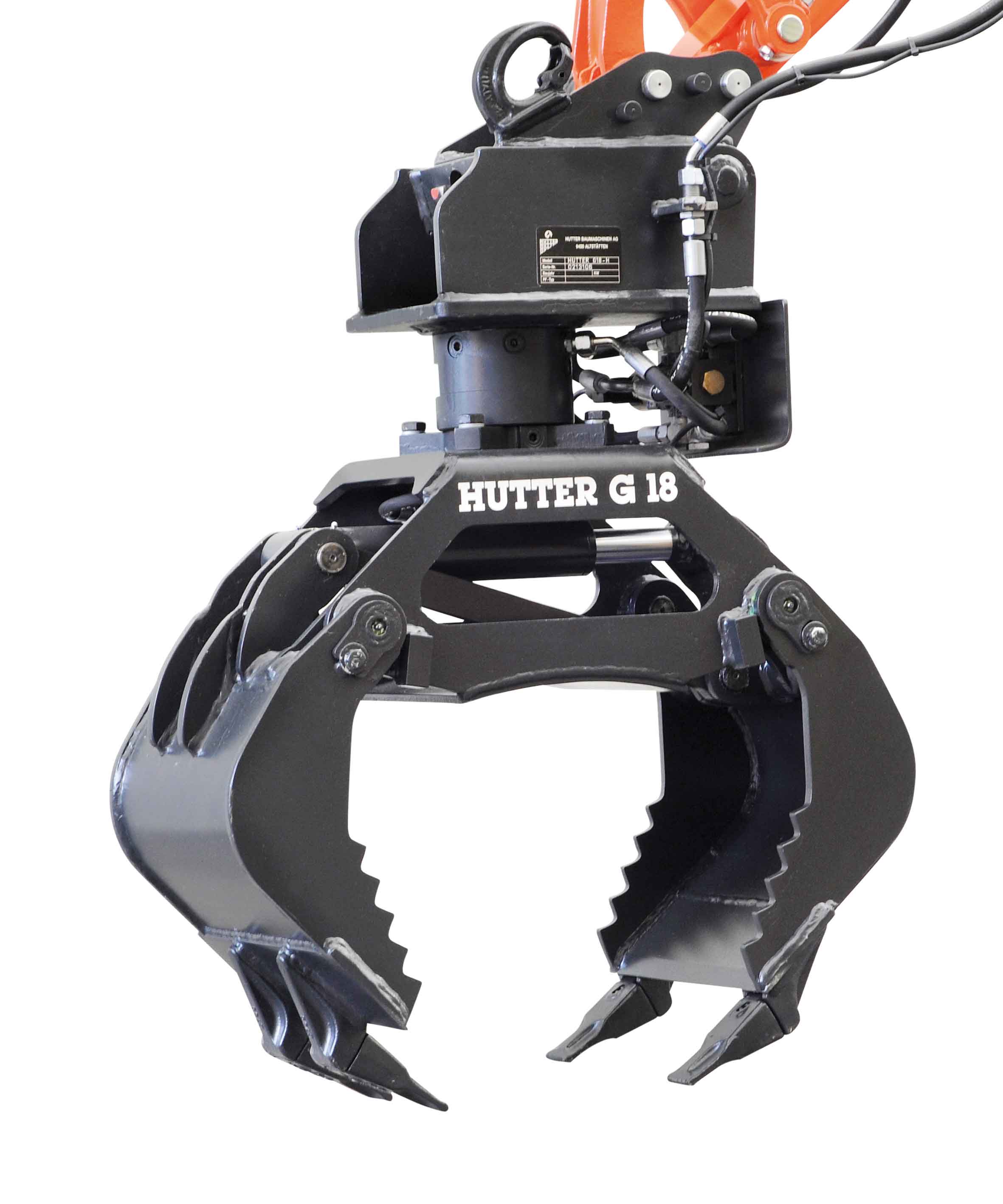 Greifer mieten G18 zu 1.7t Bagger