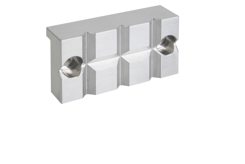 Formed jaws with small V-blocks for 50 mm vice