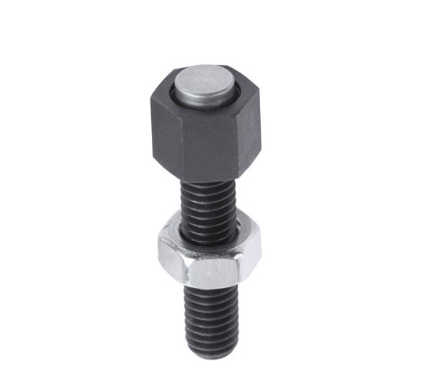 jack screws M6 with self-aligning pad, steel
