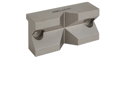 Formed jaws with large V-blocks for 50 mm vice