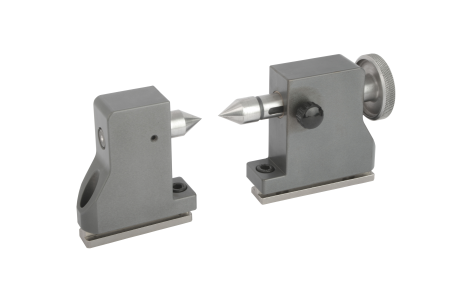 Pair of tailstock featuring one fixed and one
