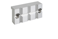 Formed jaws with small V-blocks for 50 mm vice