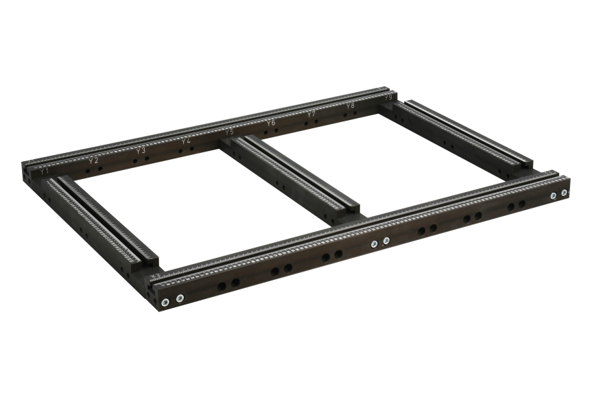 Mounting frame with T-slot, 500 x 300 mm