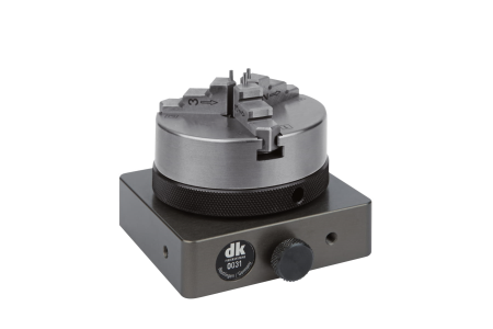 Rotary table with 50 mm precision three-jaw chuck