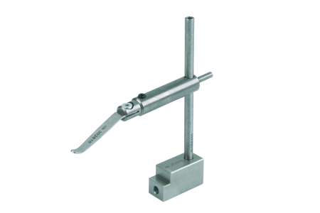 Spring clamp with mounting for V-blocks,